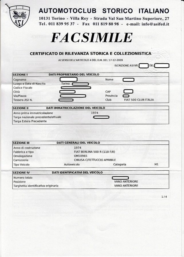 Cosa bisogna fare per ottenere la certificazione di rilevanza storica?